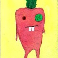 LDATART Funky Veggies - Carrot