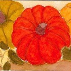 Fifth Color Cube 260 Pumpkins 4 Watercolor