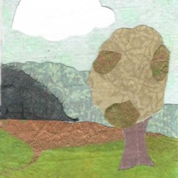 Handcut Paper Landscape 1