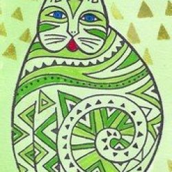 HC athon Mood Cat-Green