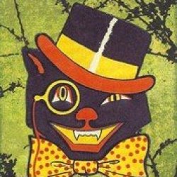 Halloween cat in hat