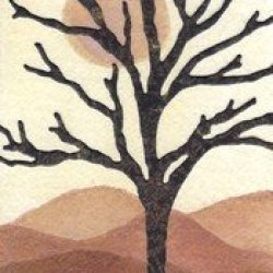 Sixth Color Cube - winter tree