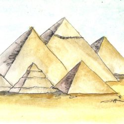 Art Show Submission:  Pyramids at Giza