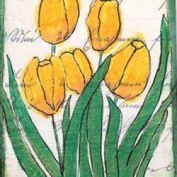 March 2026 Prompts Yellow Tulips