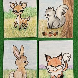 “Forest Animals” for the Kawaii Swap