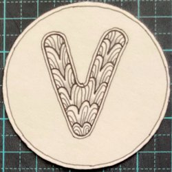 Zentangled ATCoins - V, W, X 1/3