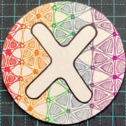 Zentangled ATCoins - V, W, X 3/3