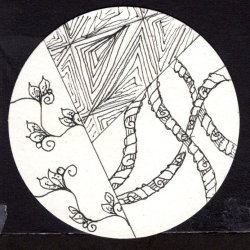 Zentangled Coins Y, Z, #1 -hostess - Y, Z, #1