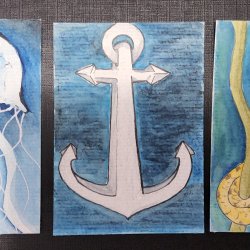 Jellyfish (traded), anchor & sea horse