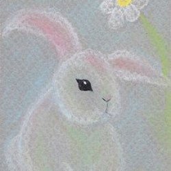 Bunny in pastels
