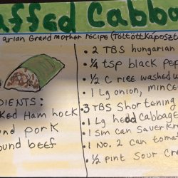 Cabbage Roll ingredients