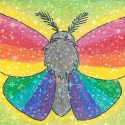 Gilbert Baker Pride Moth