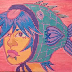 Fishgirl on Canvas Board.jpg