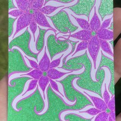 Green & Purple Wild Flowers