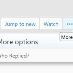 Who Replied (in a swap thread) 1 "more options" drop down