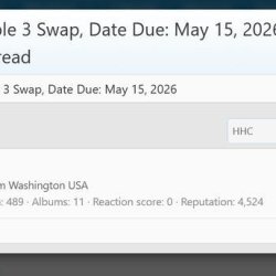 Who Replied (in a swap thread) - search for member