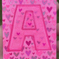 “A” Heart Doodle