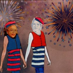 Toni and Mary at the Fireworks
