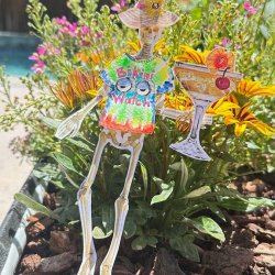 "Bring me another Mai Tai!" Skellie Art Doll