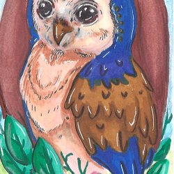 whimsical owl