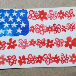 Floral flag