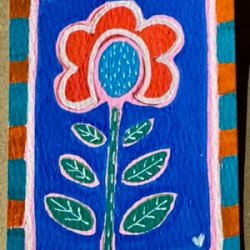 Folk Art Poppy