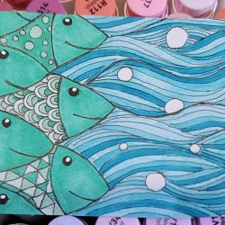 Touch of tangled fish