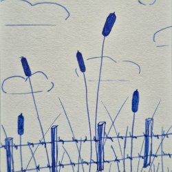 Ink cattails