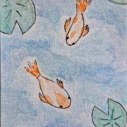 Watercolor koi