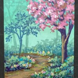 Pink Blossom Path