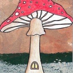 Back2School mushroom house