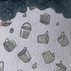 pouring buckets