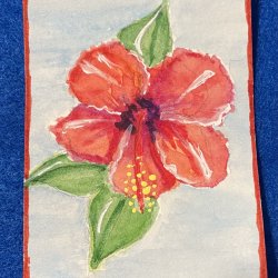 Hibiscus in watercolor