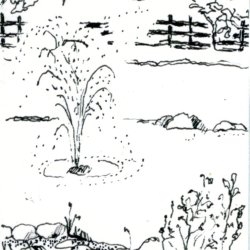 Fountain at Pine Run Pond