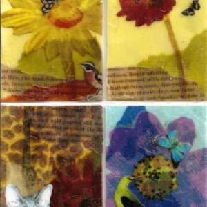 Layered Beeswax Collage