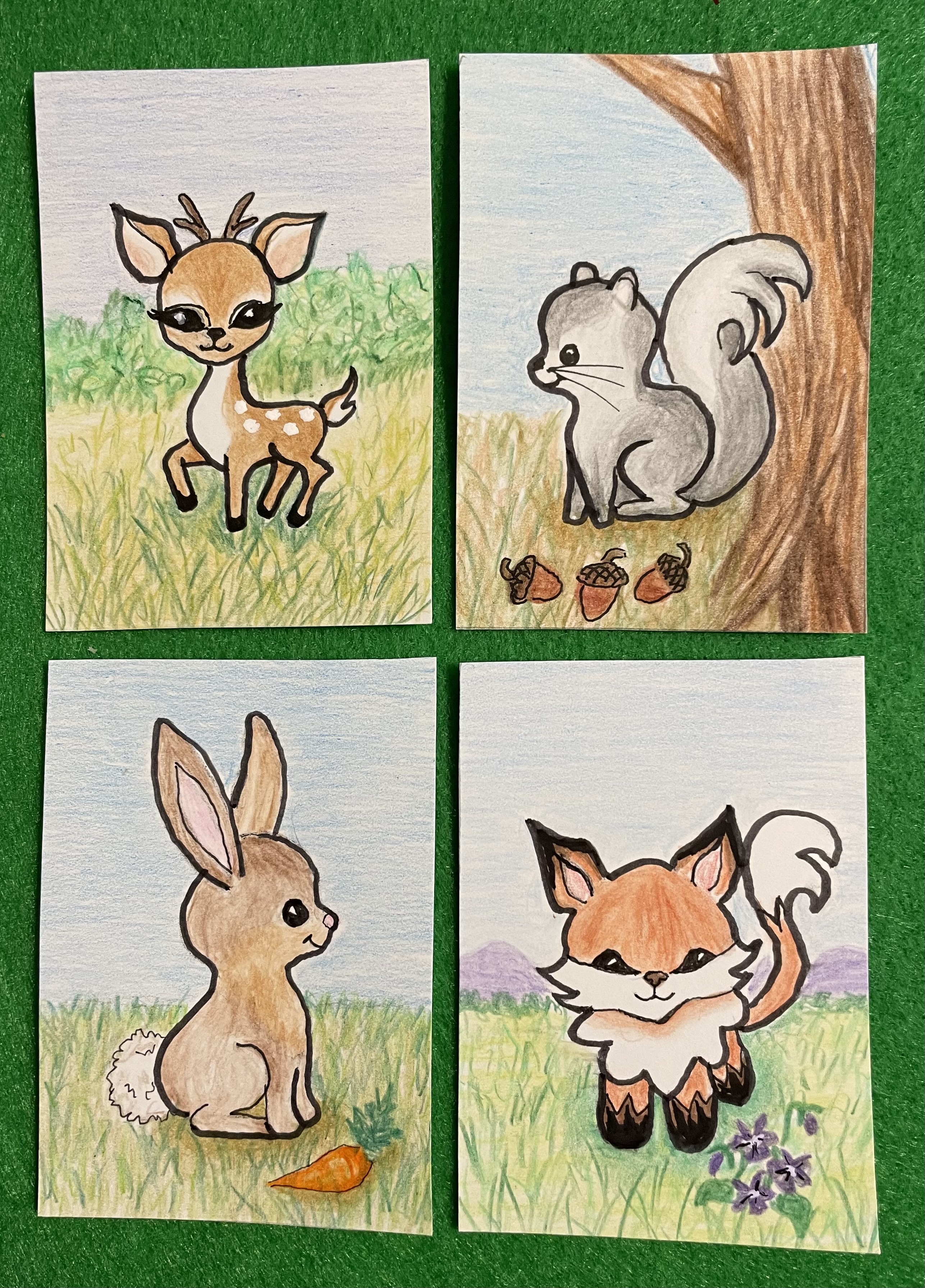“Forest Animals” for the Kawaii Swap