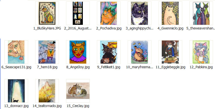 2016 August Monthly Contest Entrants