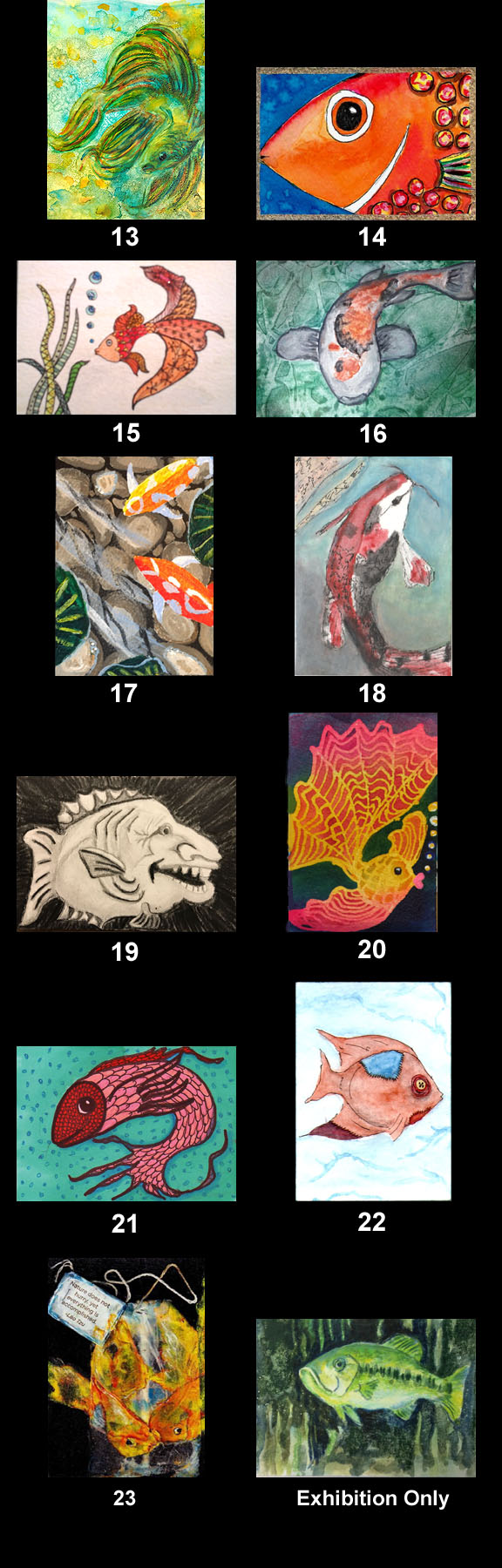 2016 December Monthly ATC Contest - Theme: Fish