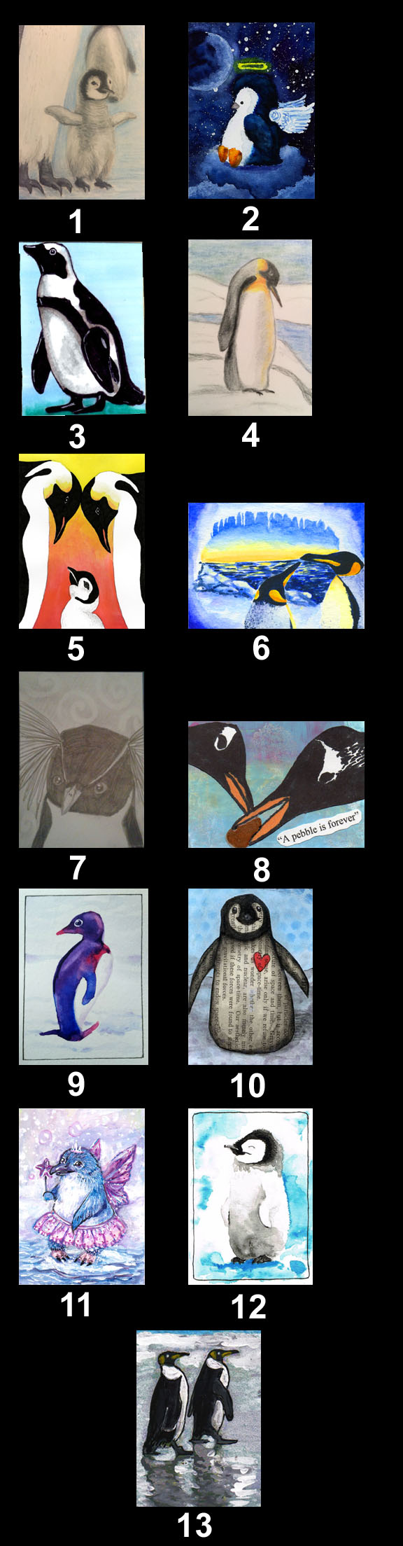 2016 February Contest Entries Theme: Penguins