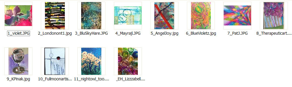 2016 November Monthly ATC Contest - Entrants on theme Abstracts