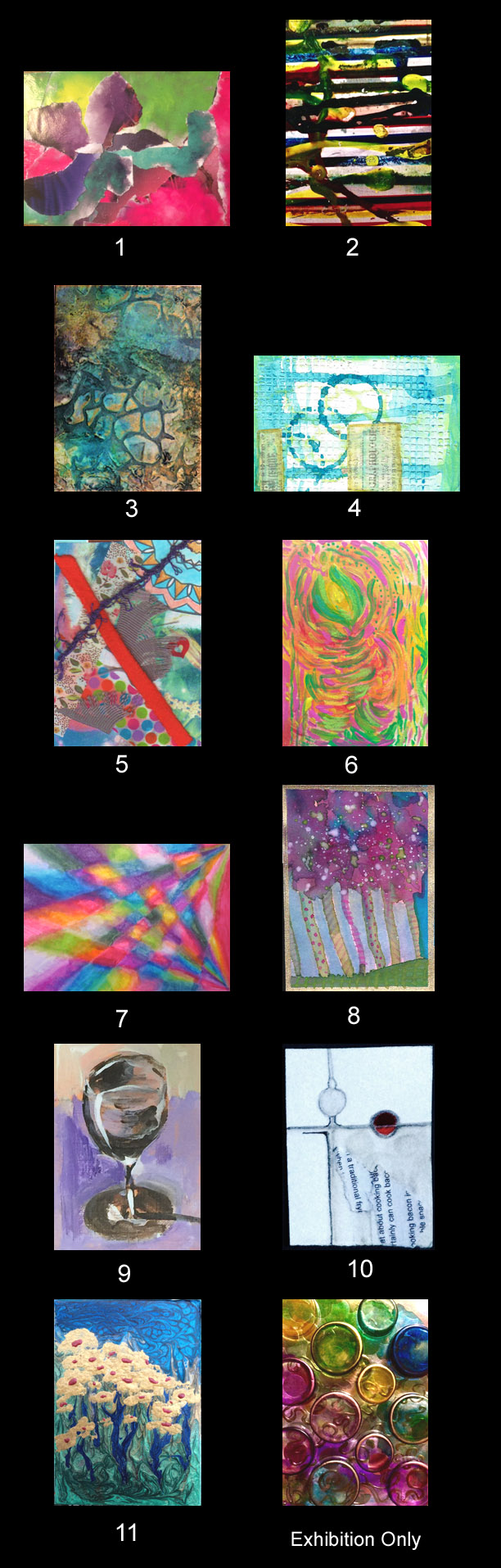 2016 November Monthly ATC Contest Entries - Theme:  Abstracts