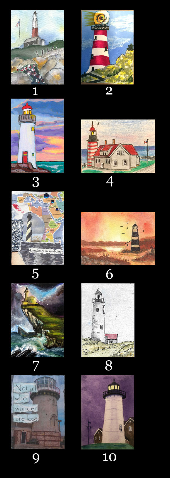 2017 June ATC Monthly Contest- Theme: Lighthouses