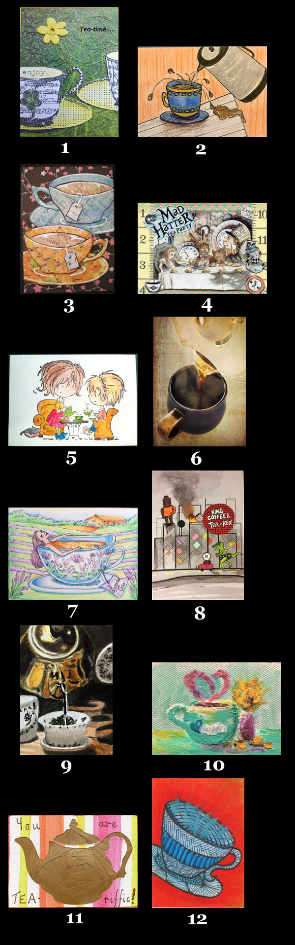 2017 March Monthly ATC Contest - Theme: Coffee/Tea