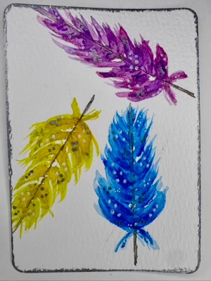 3 feathers