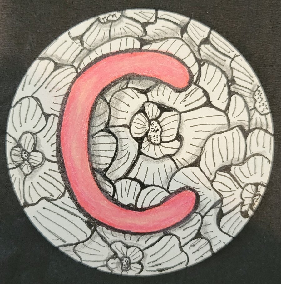 Alphabet Zentangle C