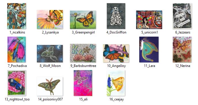 April 2018 ATC Contest - Butterflies & Moths