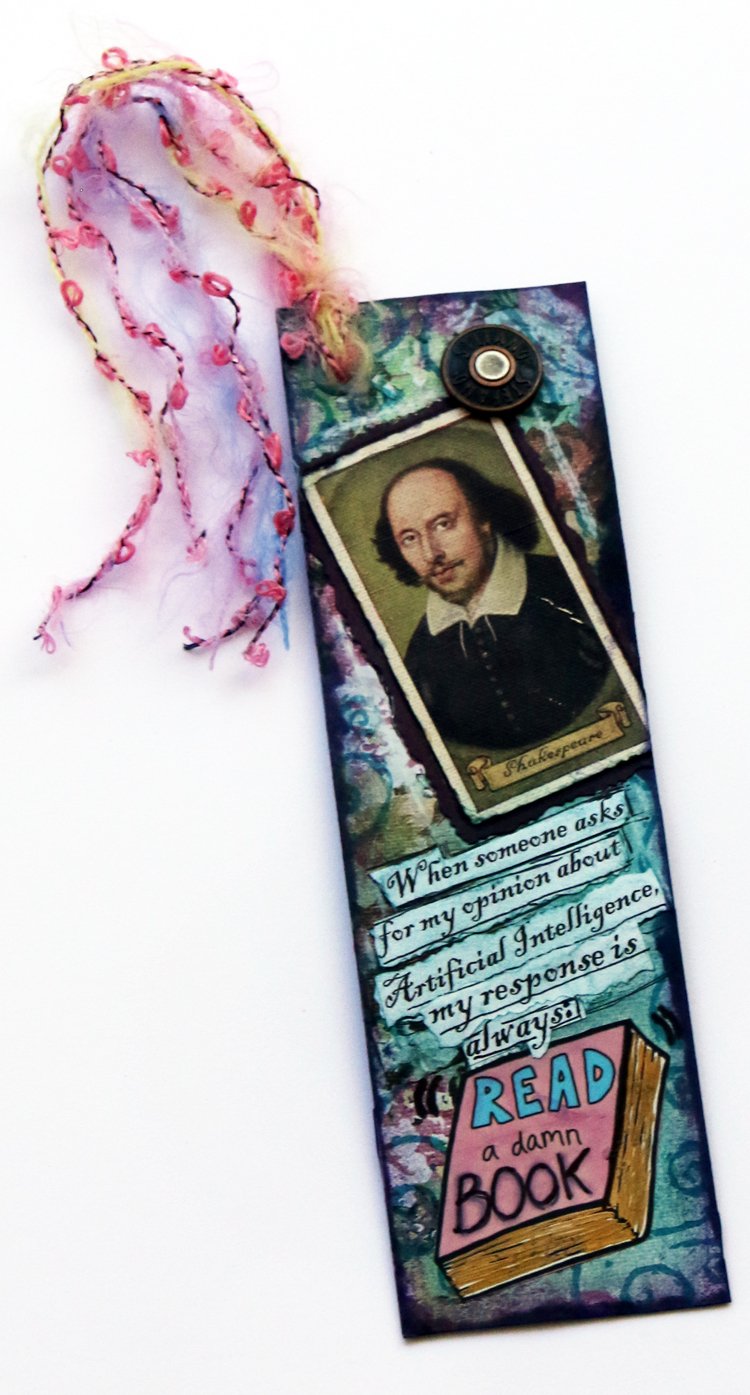 Artsy Leftover Bookmarks