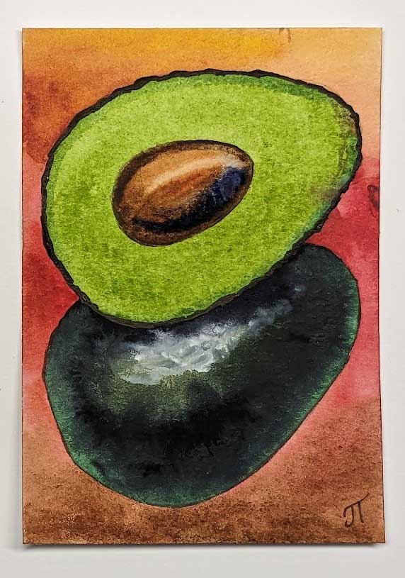 Avocado on Red