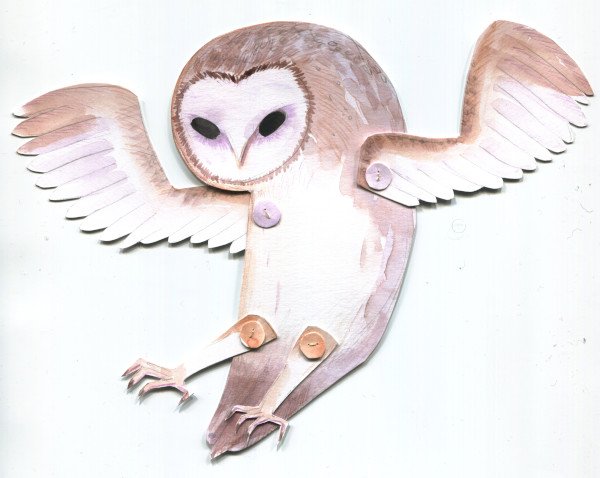 Barn Owl Articulated Doll