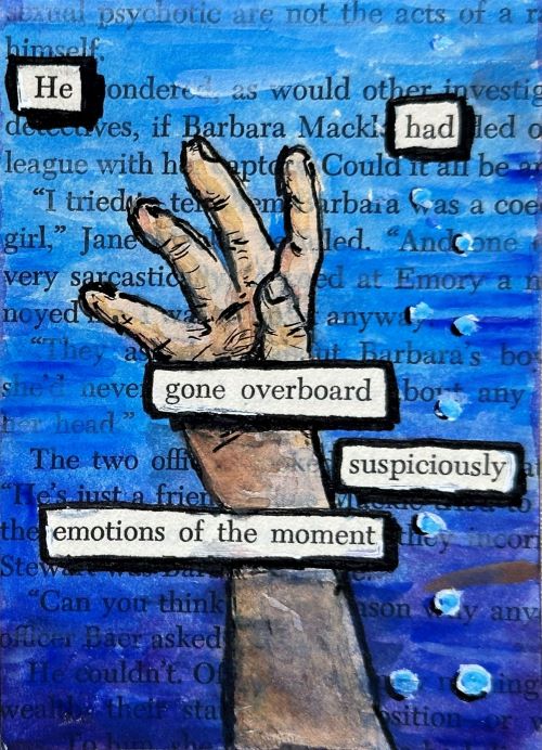 Blackout Poetry - Overboard
